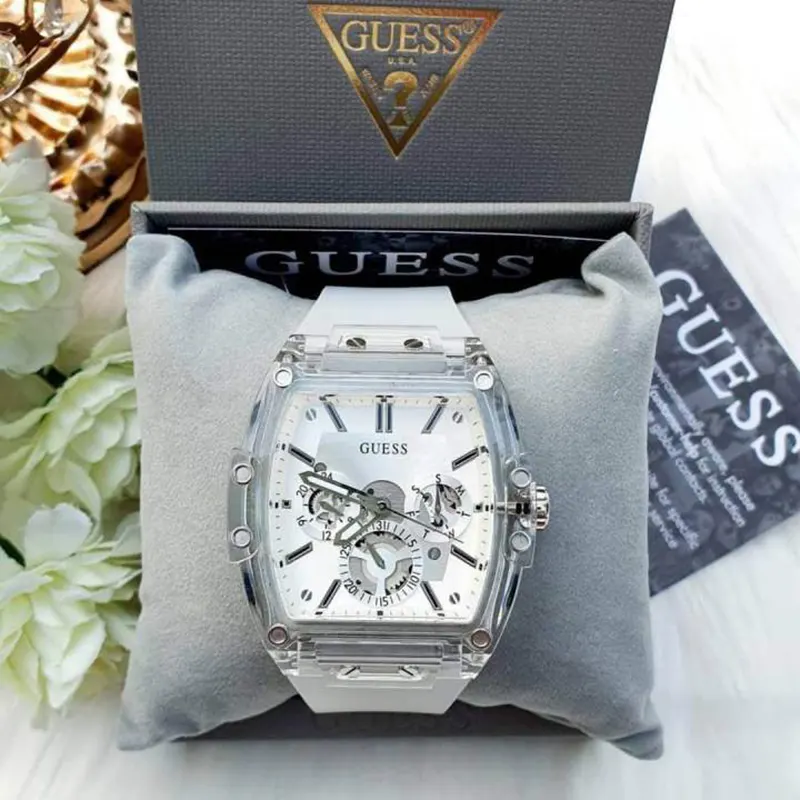 Guess Phoenix Multi-function Silver Dial Men’s Watch- GW0203G1